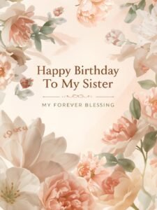 138+ Happy Birthday Prayer for My Sister