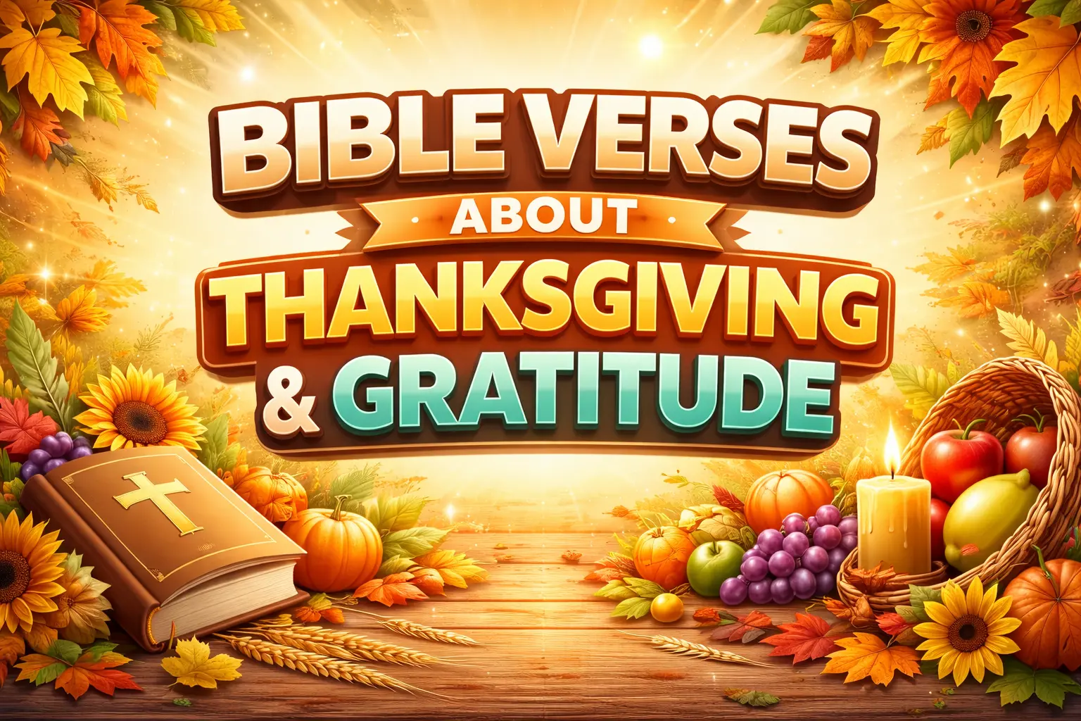 Bible Verses About Thanksgiving and Gratitude
