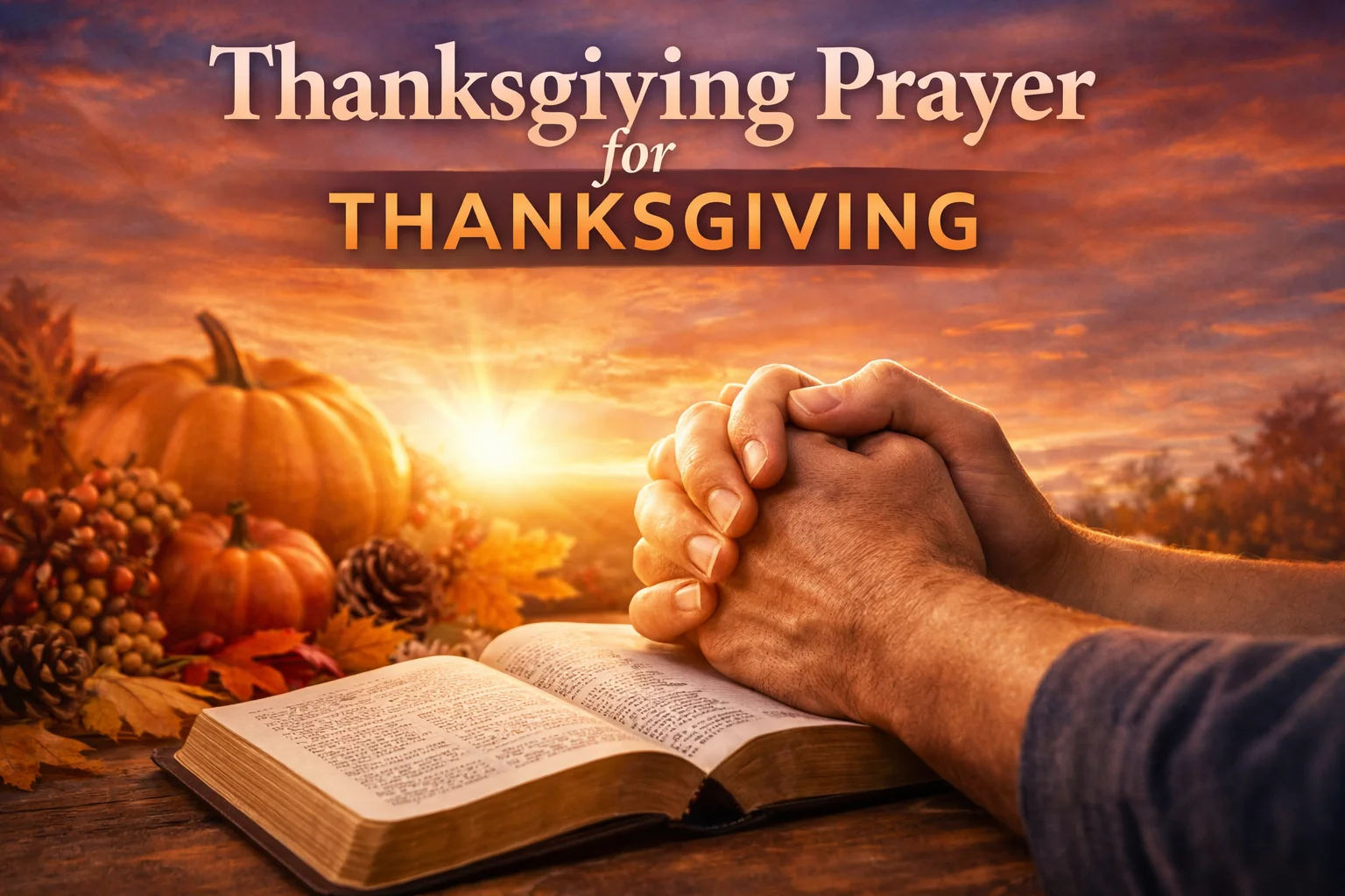 Thanksgiving Prayer for Thanksgiving