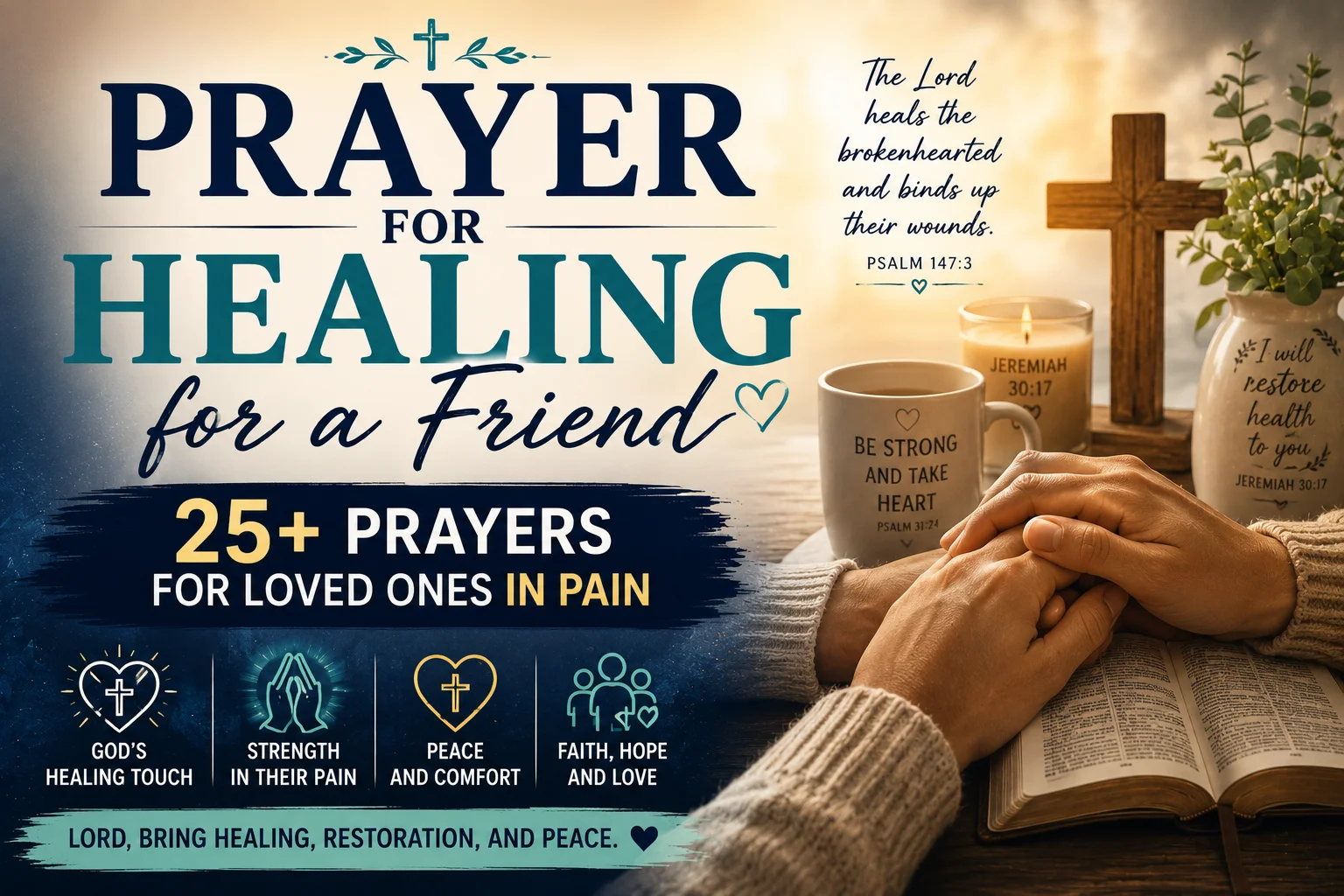 Prayer for Healing for a Friend: 25+ Prayers for Loved Ones in Pain