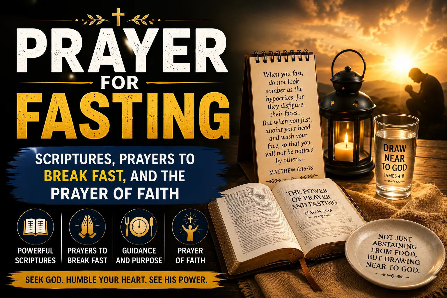 Prayer for Fasting: Scriptures, Prayers to Break Fast, and the Prayer of Faith