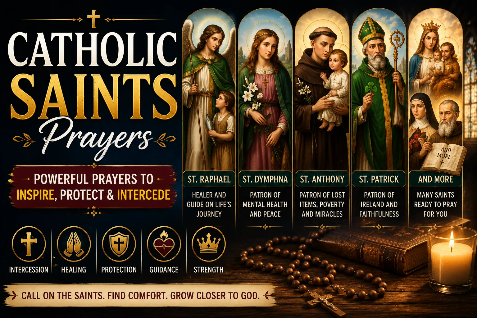 Catholic Saints Prayers: St. Raphael, St. Dymphna, St. Anthony, St. Patrick, and More
