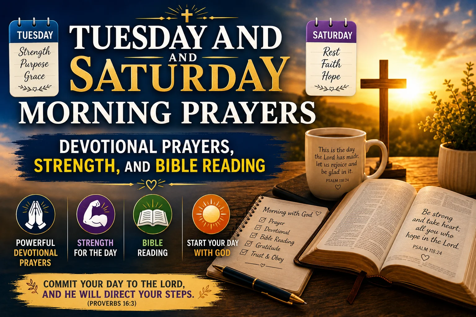 Tuesday and Saturday Morning Prayers: Devotional Prayers, Strength, and Bible Reading