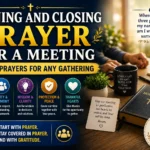 Opening and Closing Prayer for a Meeting: 20+ Prayers for Any Gathering