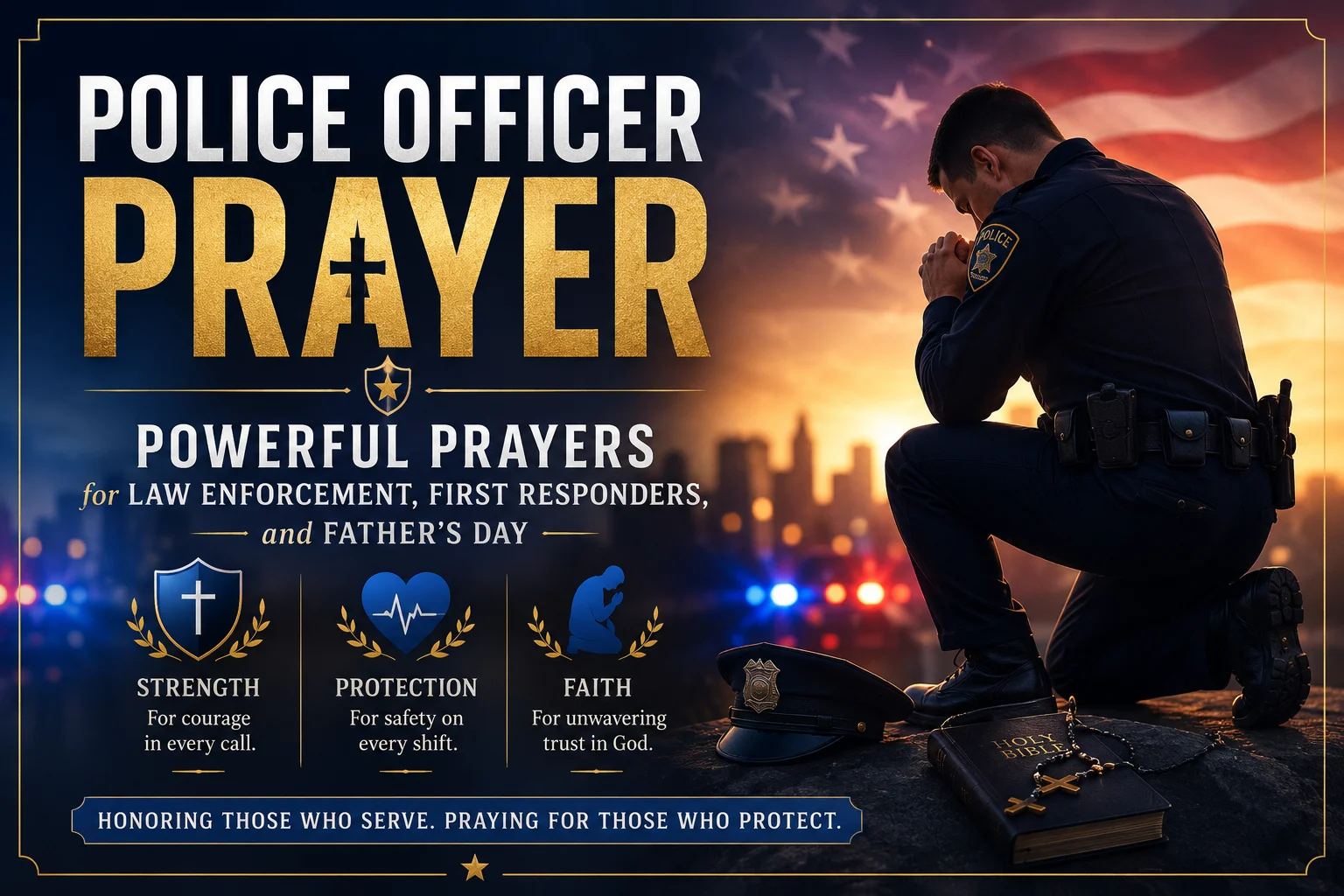 Police Officer Prayer: Powerful Prayers for Law Enforcement, First Responders, and Father's Day