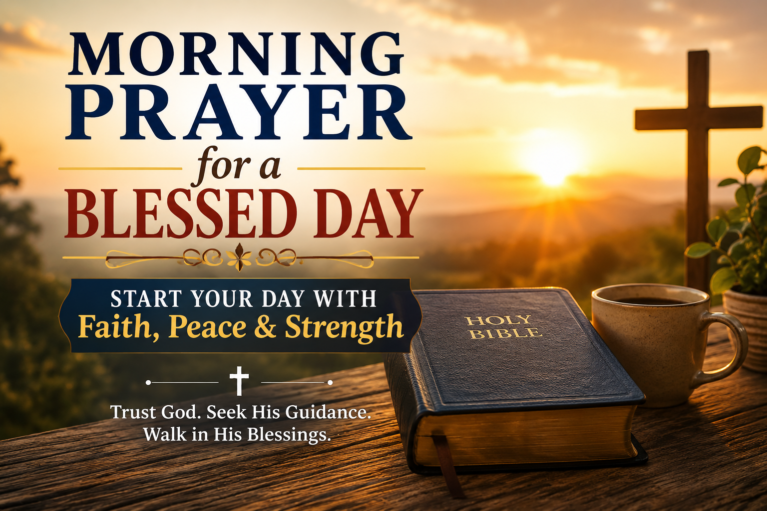 Morning Prayer for a Blessed Day: Start Your Day with Faith, Peace, and Strength
