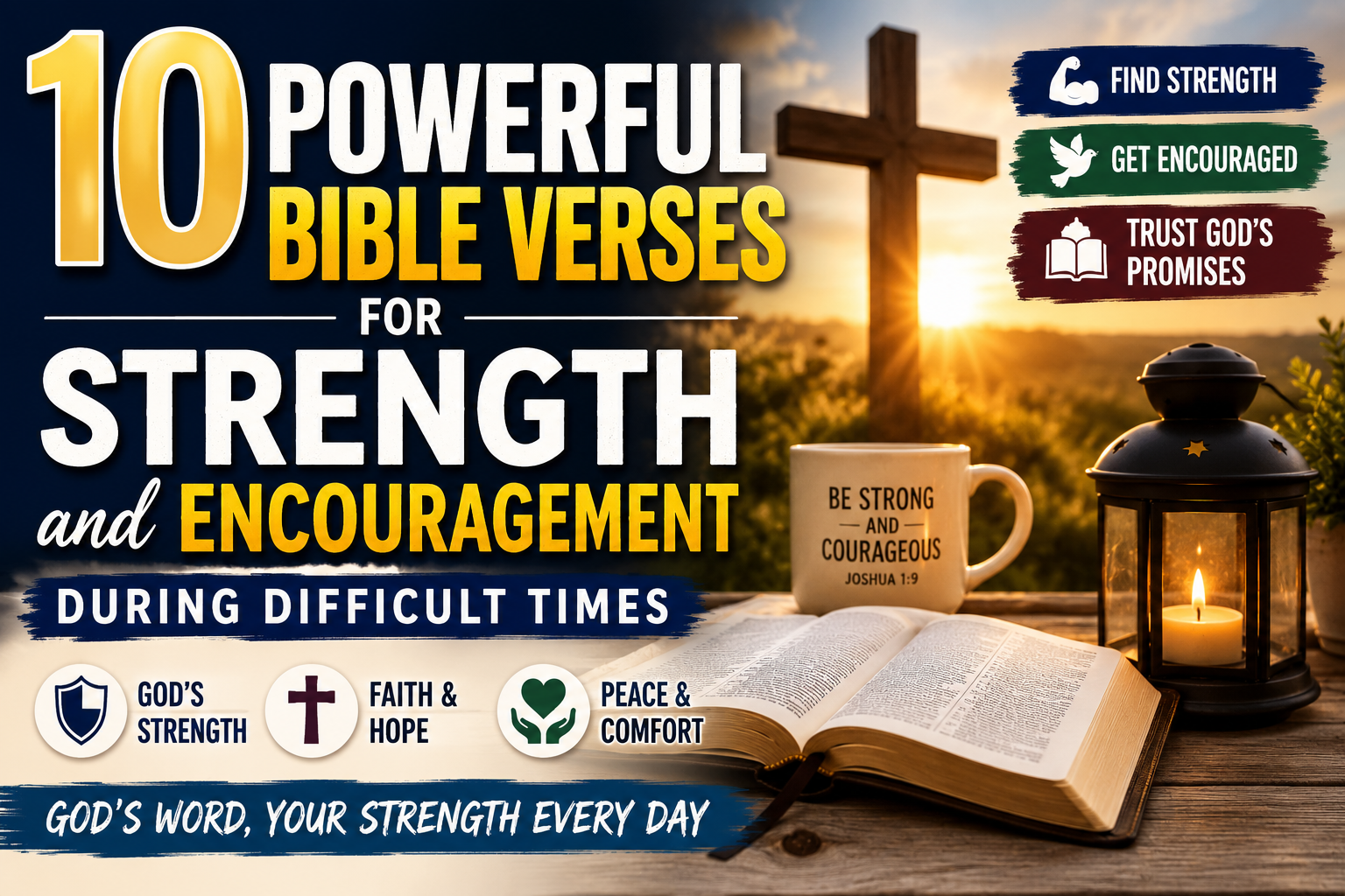Powerful Bible Verses for Strength Strength, Hope & Encouragement