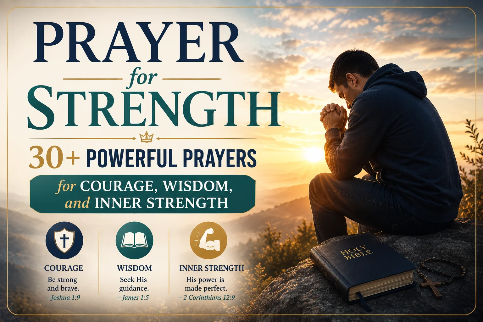 Prayer for Strength: 30+ Powerful Prayers for Courage, Wisdom, and Inner Strength