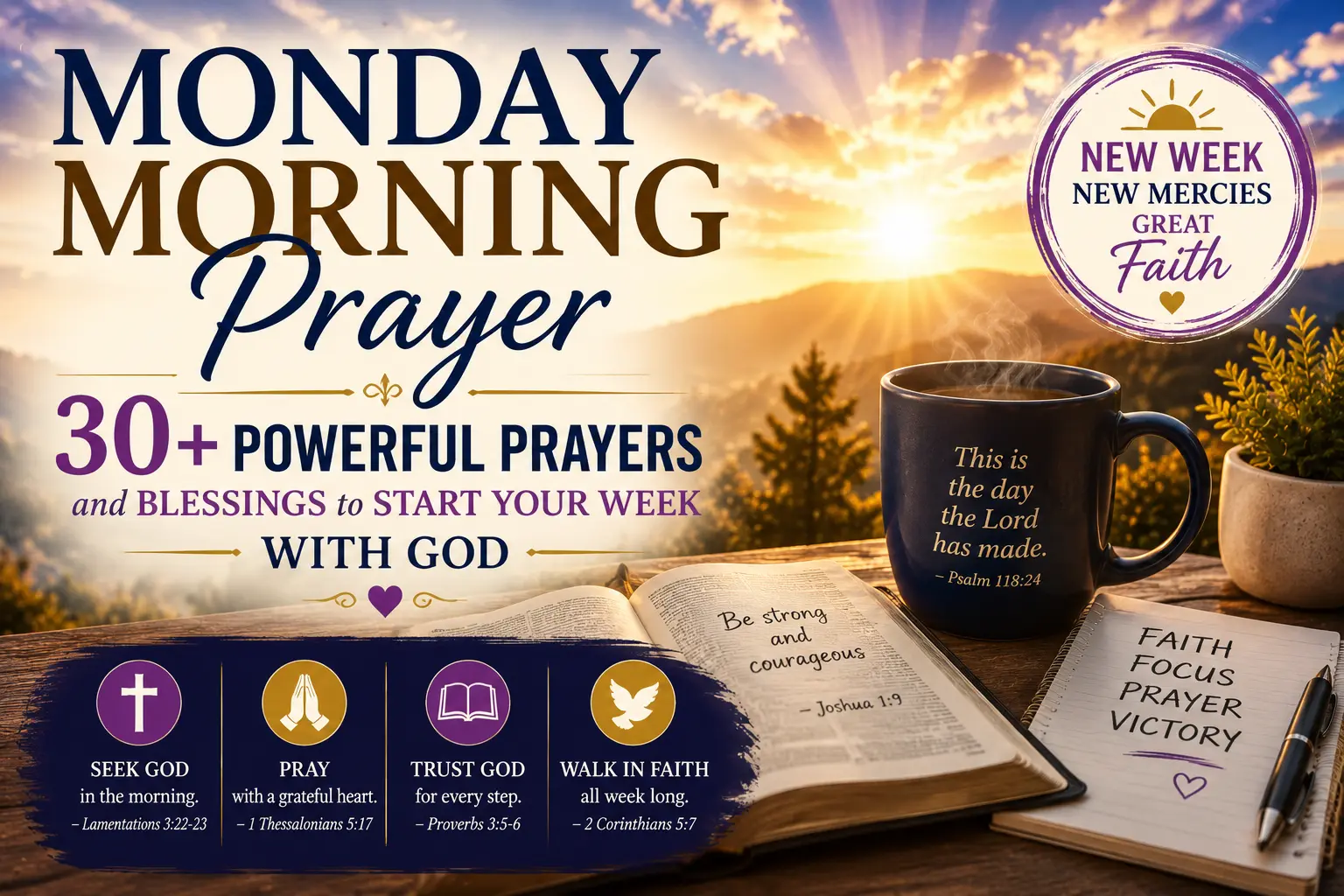 Monday Morning Prayer 30+ Powerful Prayers and Blessings to Start Your Week With God